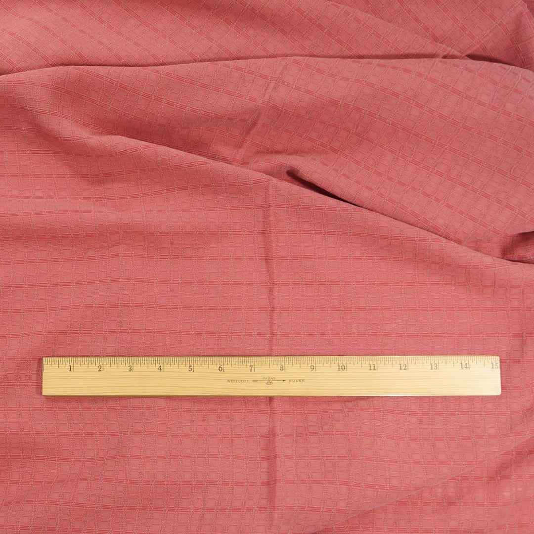 Textured Bemberg Rayon Peachy Rose Fabric, Soft 100% Rayon, Deadstock Material for Dresses and Sewing Projects