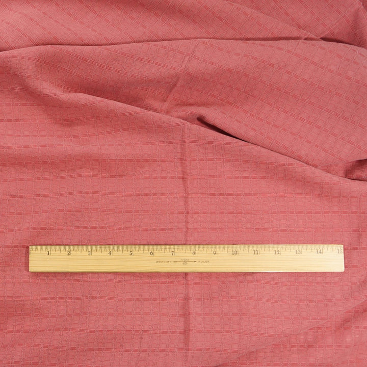 Textured Bemberg Rayon Peachy Rose Fabric, Soft 100% Rayon, Deadstock Material for Dresses and Sewing Projects