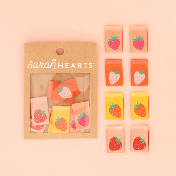 Strawberry - Woven Label by Sarah Hearts