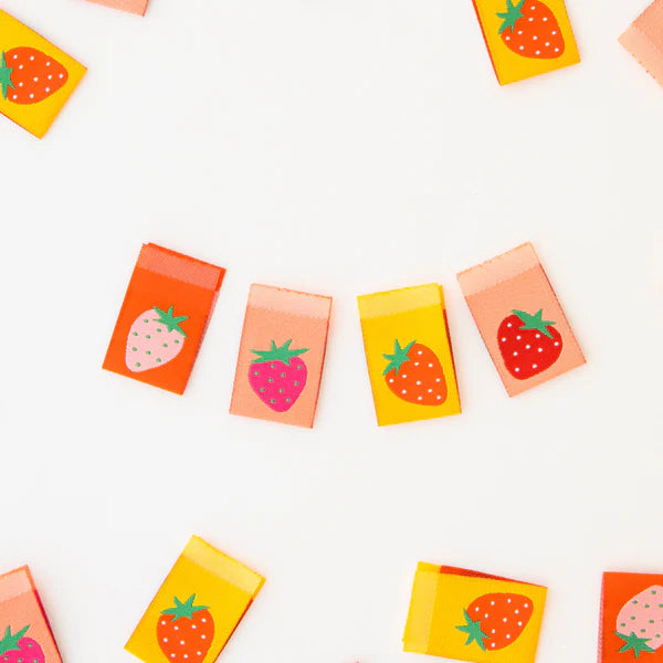 Strawberry - Woven Label by Sarah Hearts