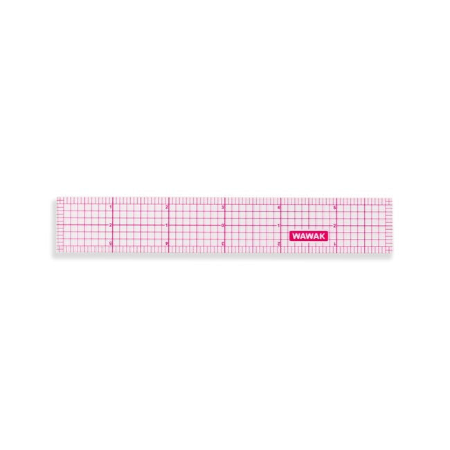 Beveled Plastic Ruler (6")