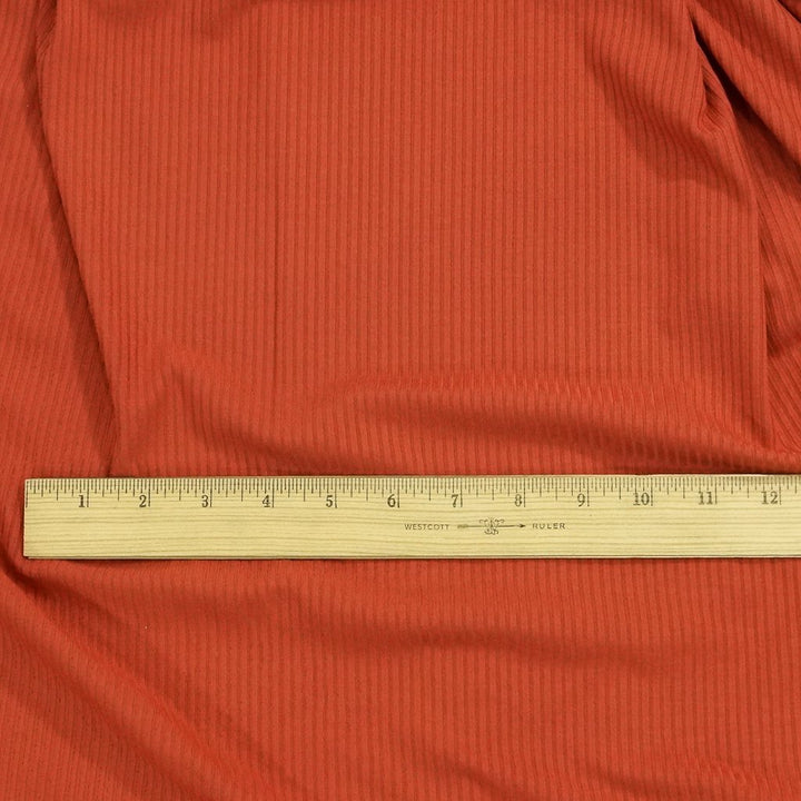Sienna Bamboo Rib Knit Fabric - 89.5% Bamboo 10.5% Spandex - 4-Way Stretch Eco-Friendly Material for Dresses & Leggings