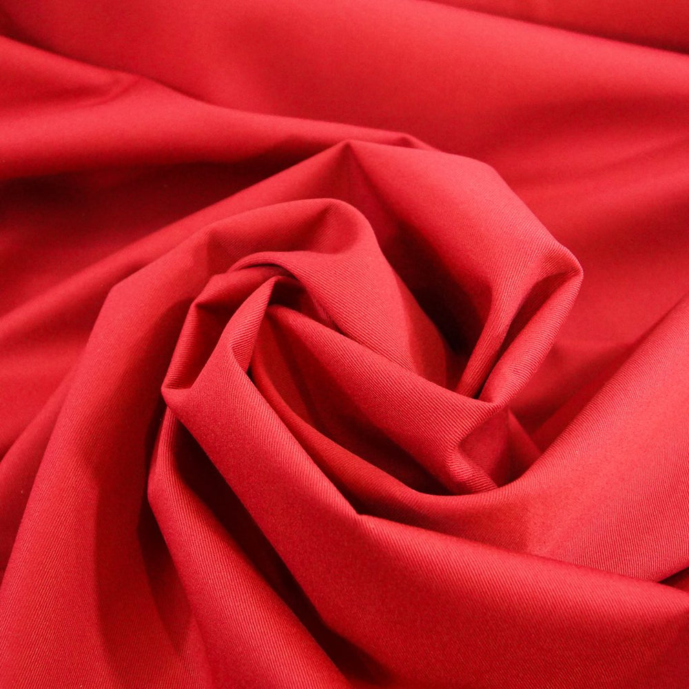 “Chino Twill Tommy Berry Red – 100% cotton medium weight fabric, 8.5 oz, 60 inches wide for sewing jackets, pants, and skirts”