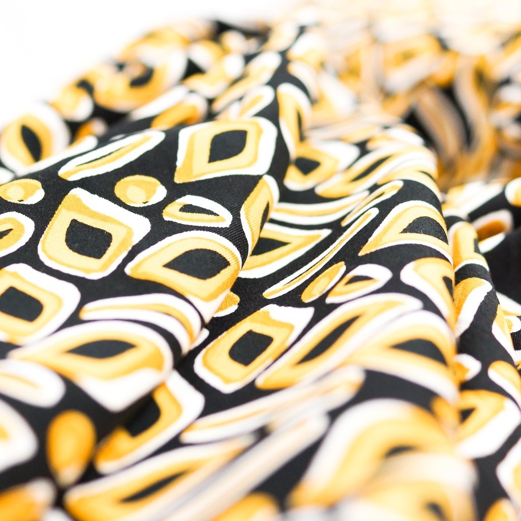 Viscose Twill Mod Mango fabric, lightweight silk-like textile for dressmaking and sewing projects