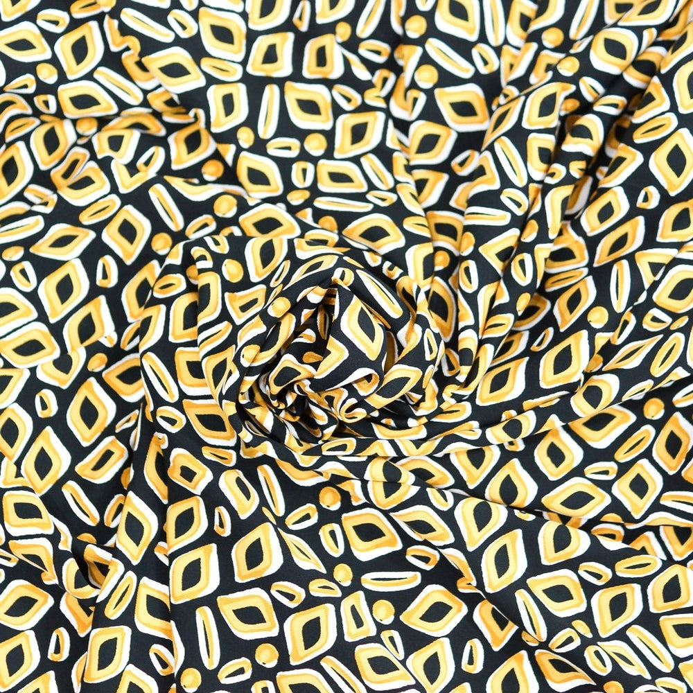 Viscose Twill Mod Mango fabric, lightweight silk-like textile for dressmaking and sewing projects