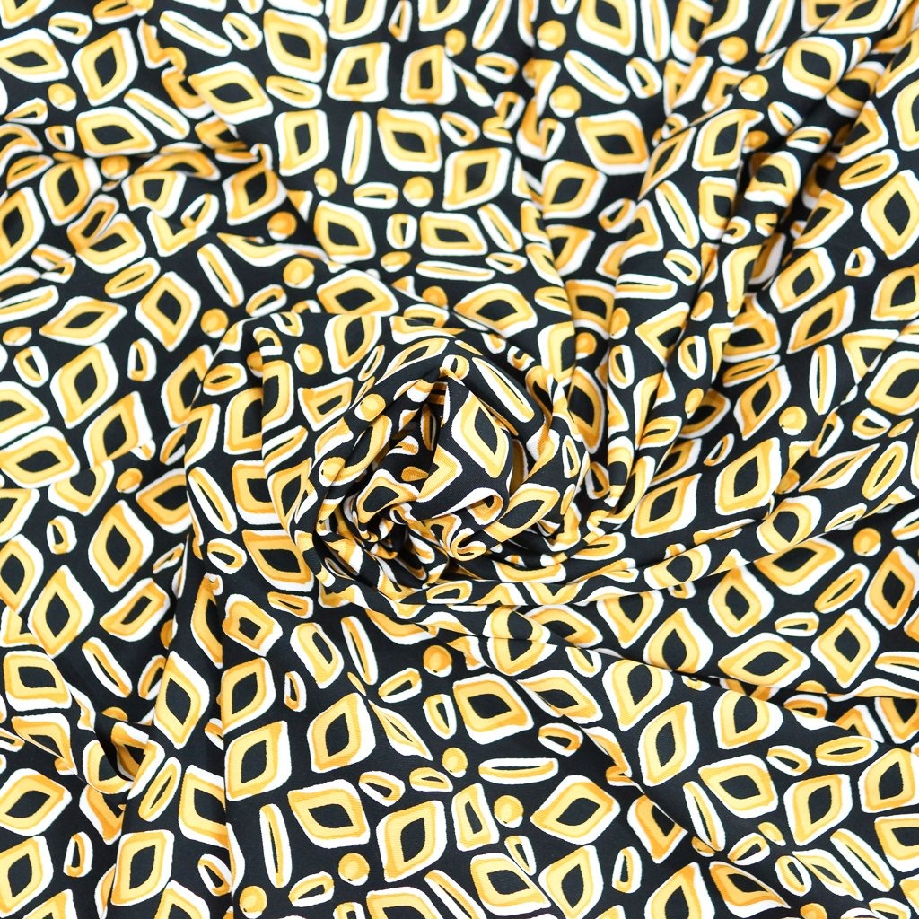 Viscose Twill Mod Mango fabric, lightweight silk-like textile for dressmaking and sewing projects