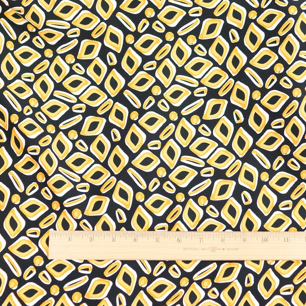 Viscose Twill Mod Mango fabric, lightweight silk-like textile for dressmaking and sewing projects