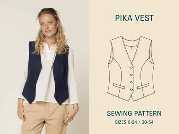 Pattern - Wardrobe by Me - Pika Vest (Women's Sizes)