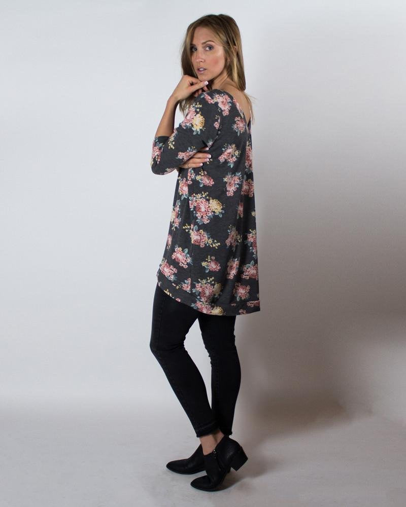 Cali Faye Collection Primrose Pullover Pattern – relaxed fit sewing pattern with optional V-neck back design