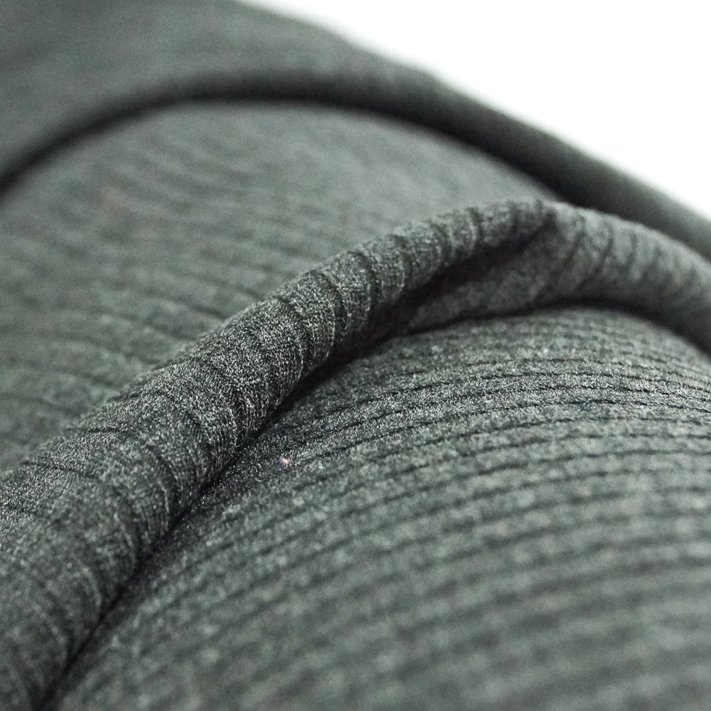 Charcoal Ribbed Rayon 6x4 Knit Fabric - 92% Rayon 8% Spandex - Soft Drapey Material for Dresses & Loungewear