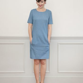 Sew Over It Zoe Dress sewing pattern – semi-fitted dress with princess seams, sleeve options, and in-seam pockets
